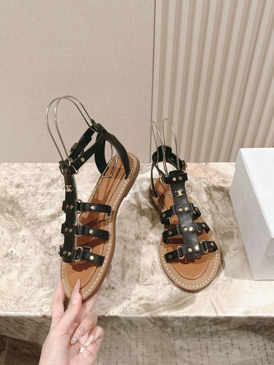 靴 人気商品 セリーヌ ハイヒール サンダル レディース