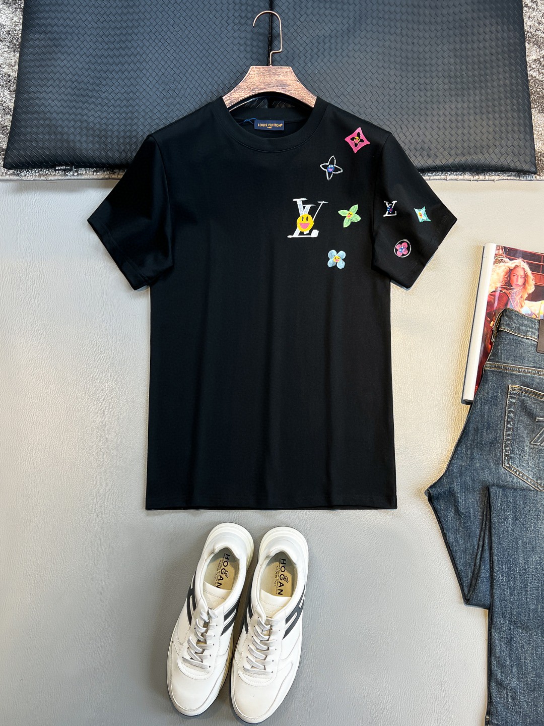 新品ルイヴィトン 半袖 Tシャツ トップス 夏服  メンズ