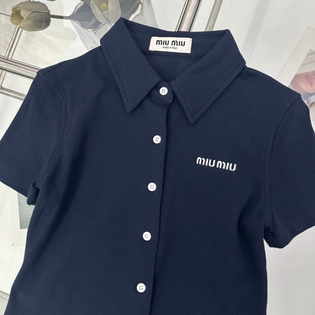 2025早秋新品 女性ミュウミュウ ワイシャツ トップス