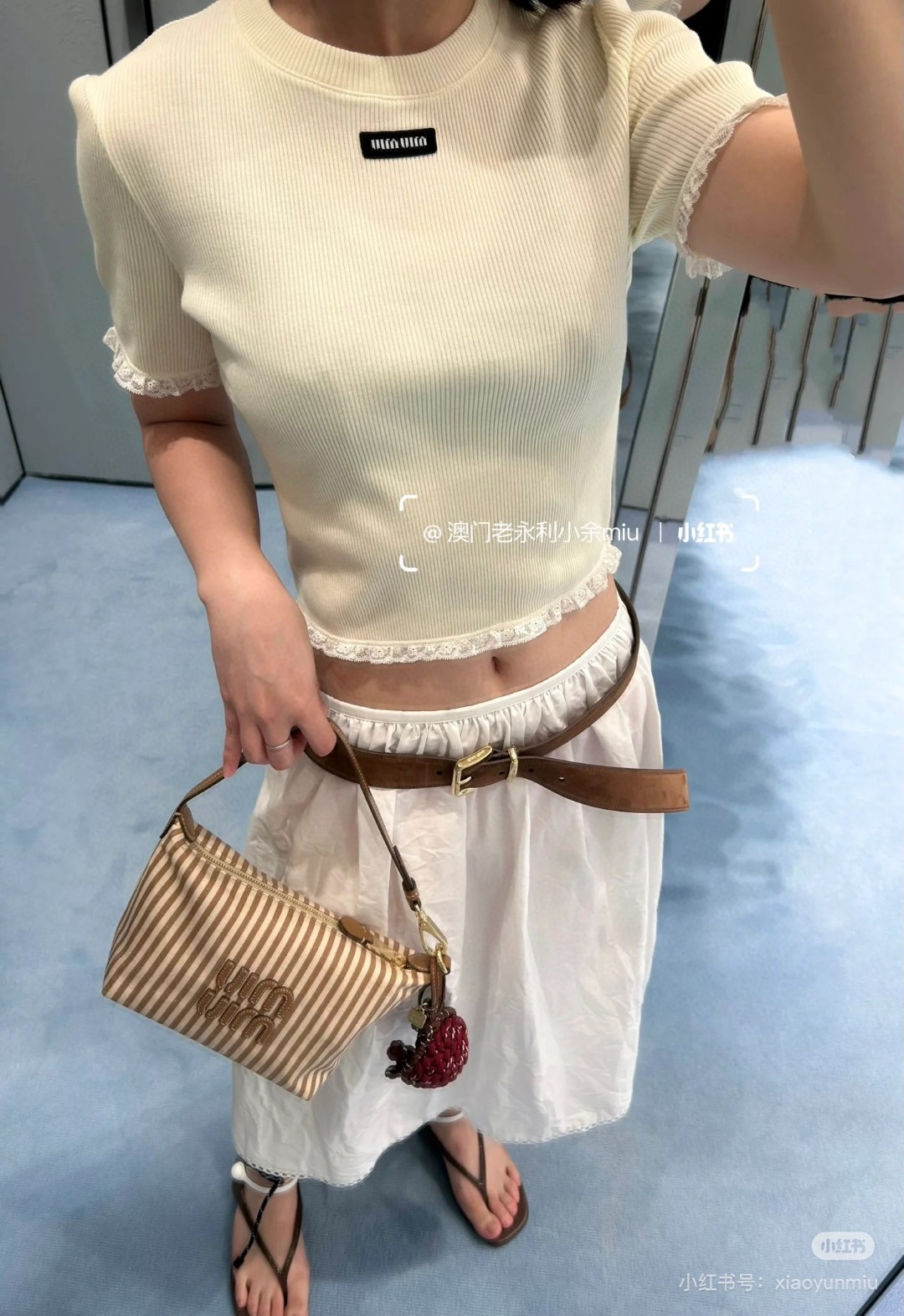 2025早秋新品 女性ミュウミュウ トップス Tシャツ