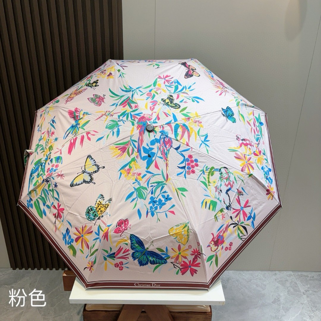 クリスチャンディオール 傘 UVカット 防熱 遮光 夏 2506BKJ65-DI