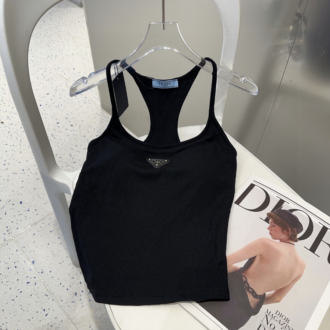 ★大人気? プラダ 夏用に涼しい女性用 タンクトップ 2506BKJ85-PR