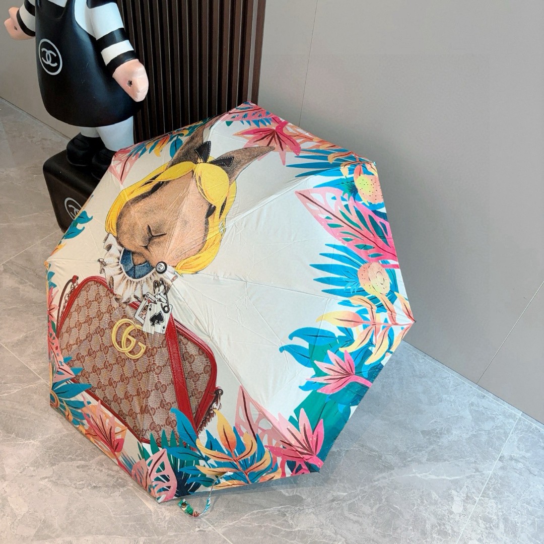 グッチ 傘 UVカット 防熱 遮光 夏 2506BKJ65-GU