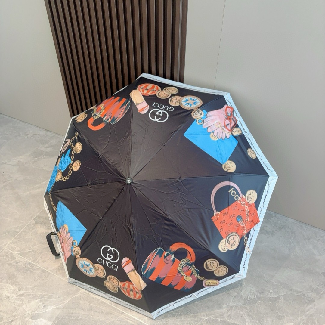 グッチ 傘 UVカット 防熱 遮光 夏 2506BKJ65-GU