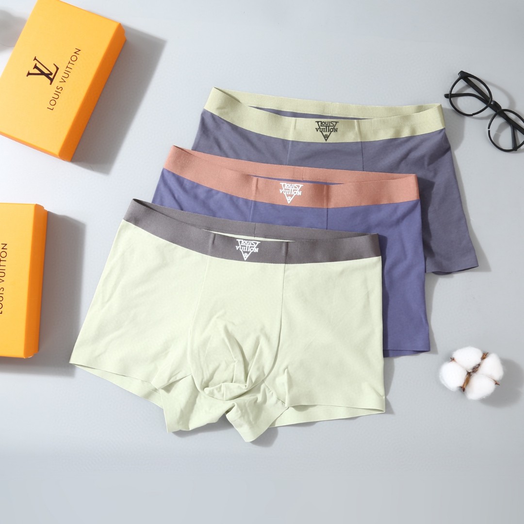 男性必見のパンツ ルイヴィトン 下着 パンツ 3枚 2506BKJ70-LU