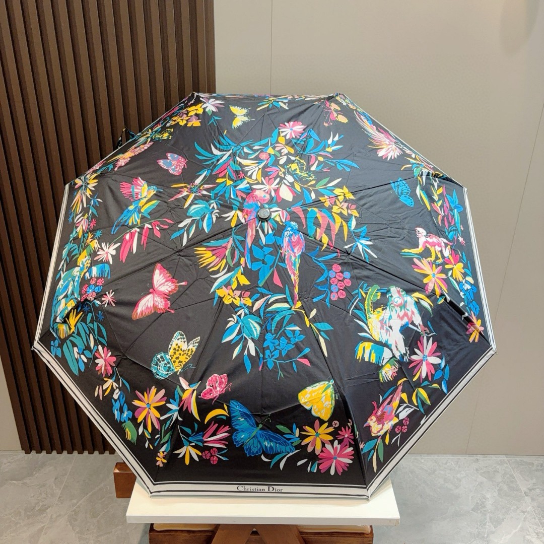 クリスチャンディオール 傘 UVカット 防熱 遮光 夏 2506BKJ65-DI
