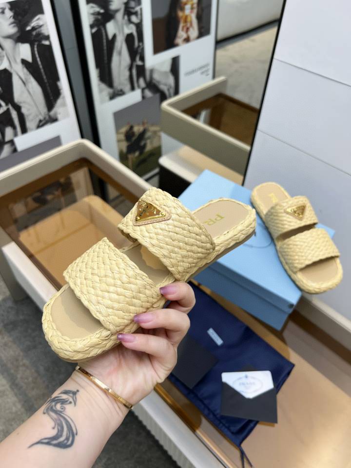 新品 靴 プラダ サンダル ミュール レディース