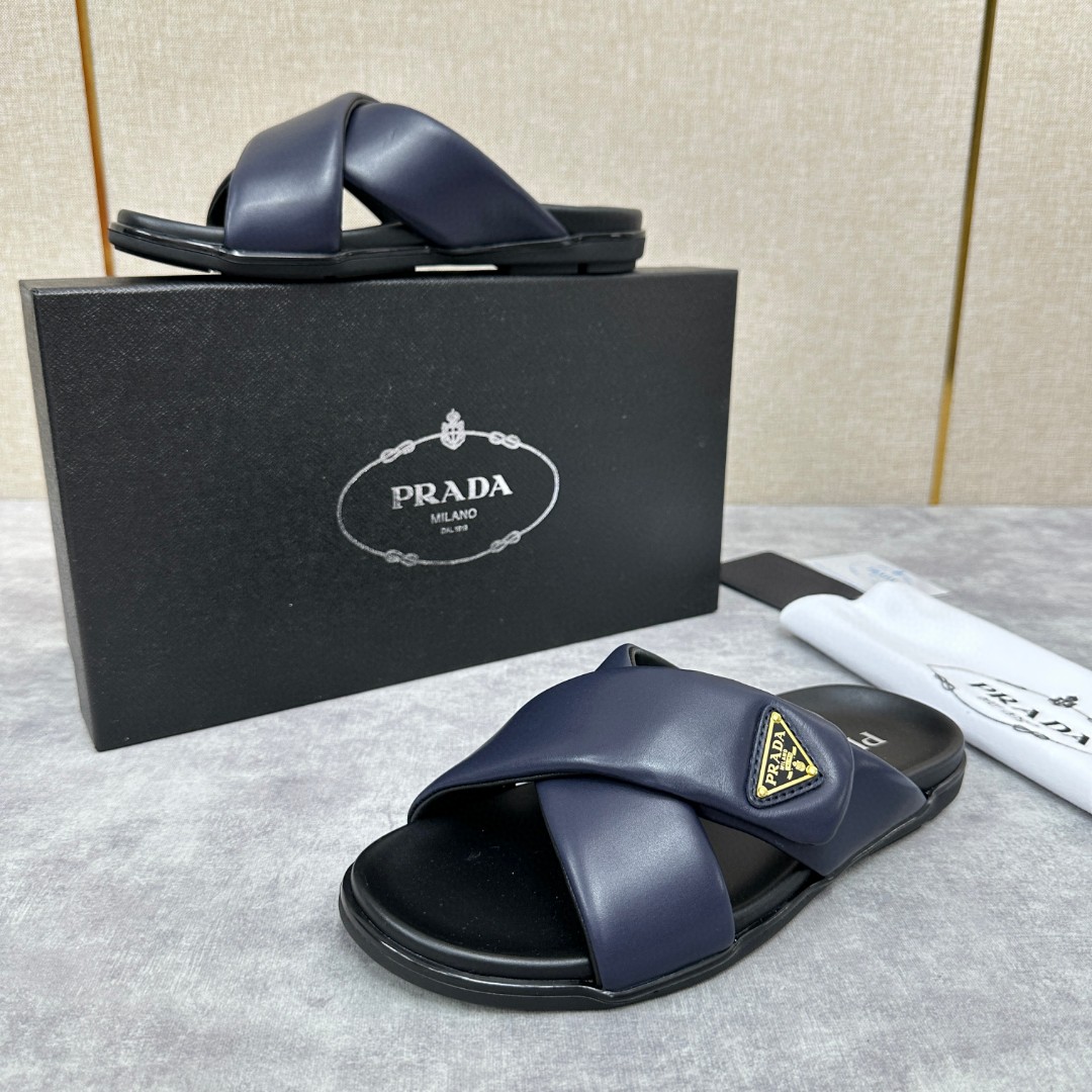 新品 靴 プラダ サンダル ミュール メンズ
