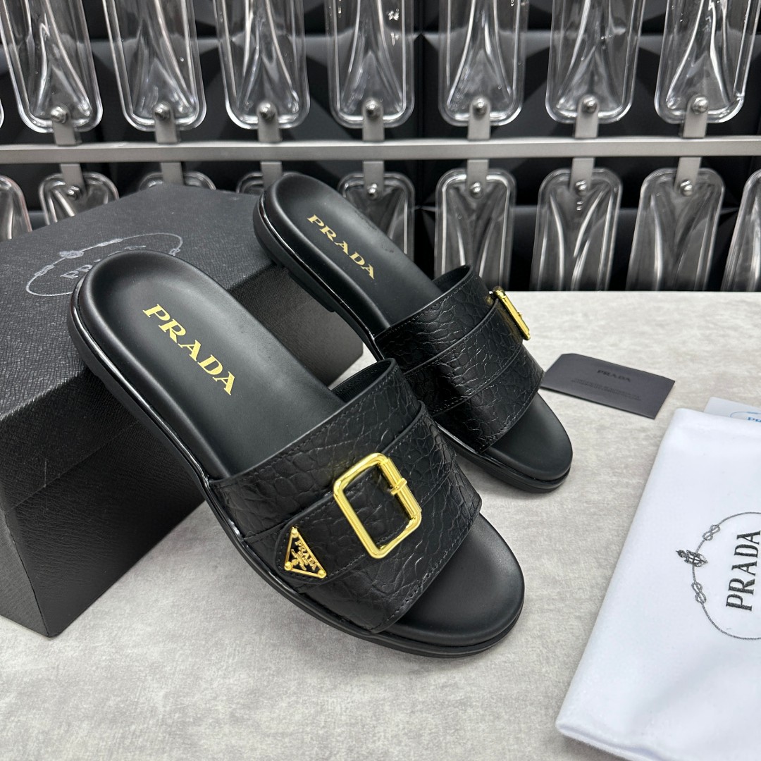新品 靴 プラダ サンダル ミュール メンズ