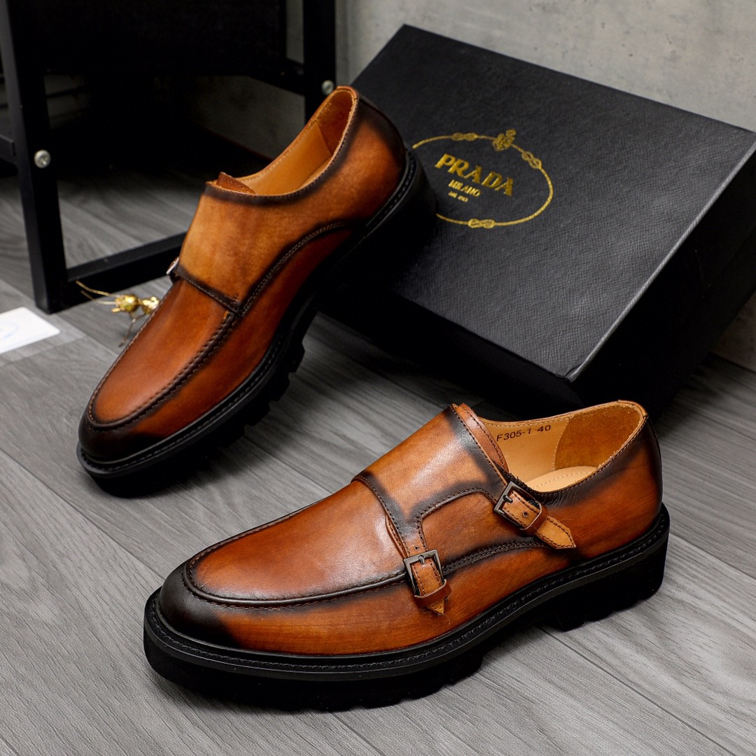 新品 靴 プラダ ビジネスシューズ/紳士靴 メンズ