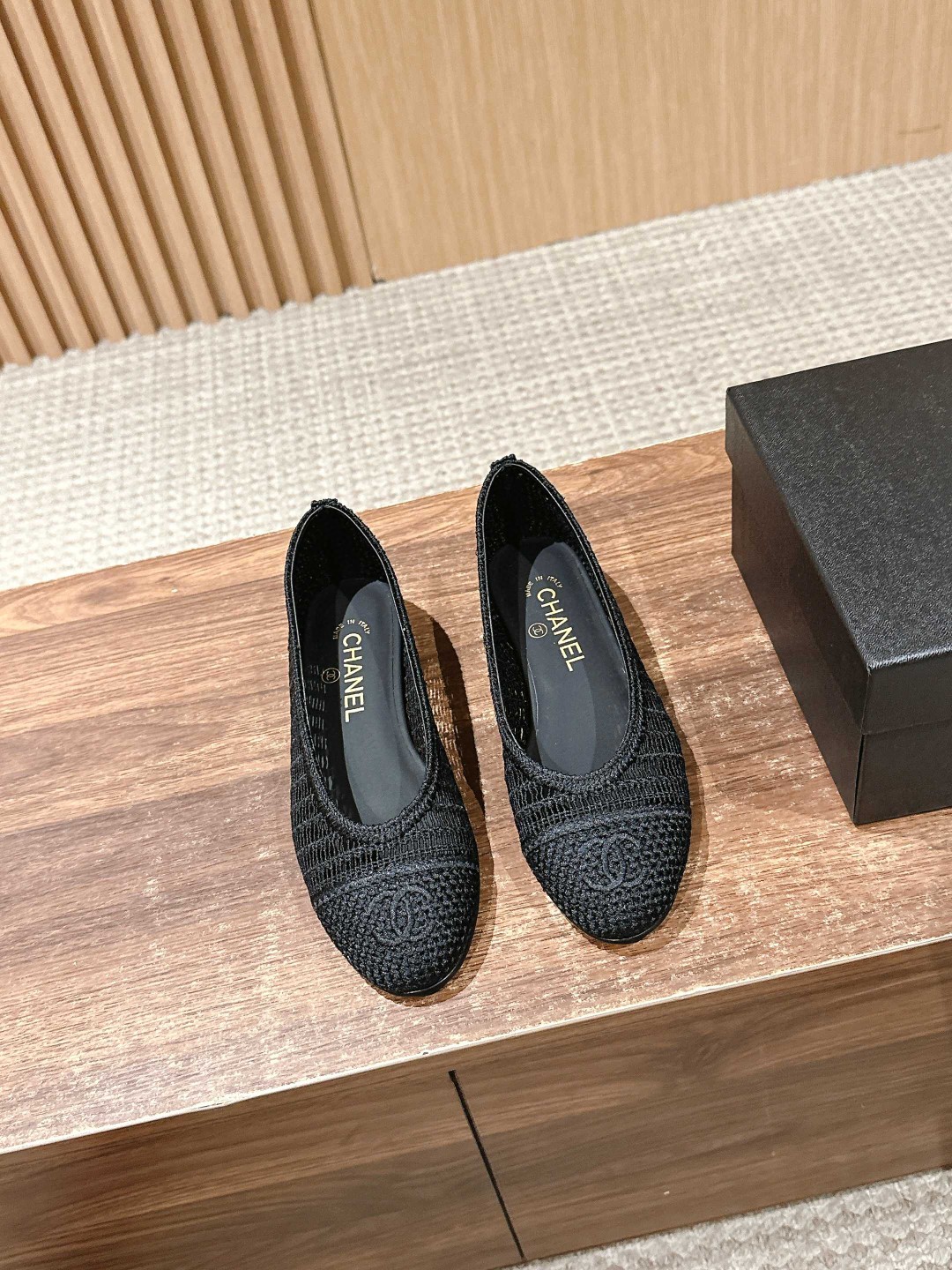 夏 シャネル バレエフラットシューズ 靴  レディース