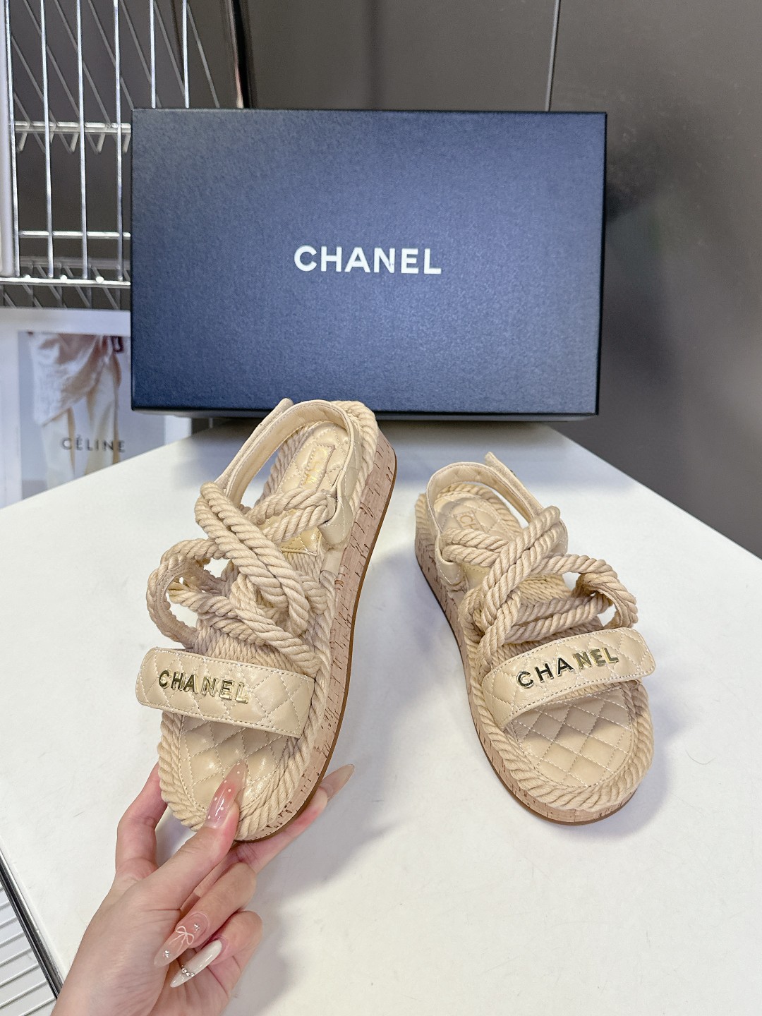 2025SS新品シャネル ぺたんこサンダル レディース