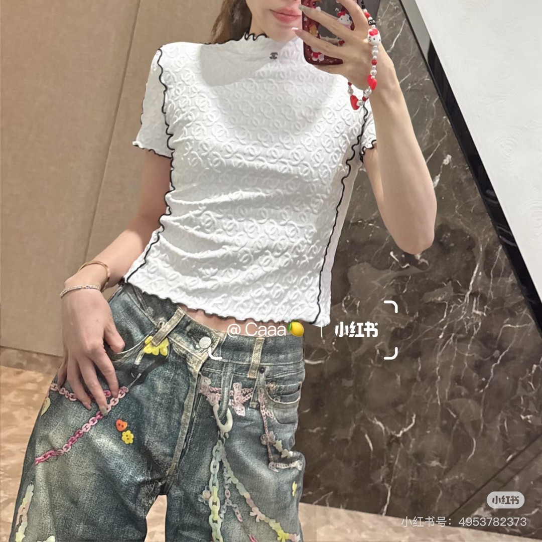 夏新品入荷 女性シャネル トップス Tシャツ