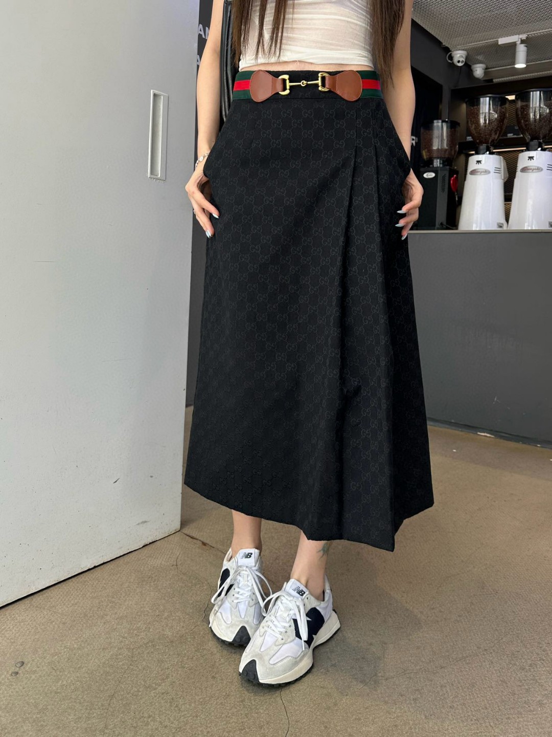 夏新品入荷 女性グッチ 着痩せ安心のスカート ?