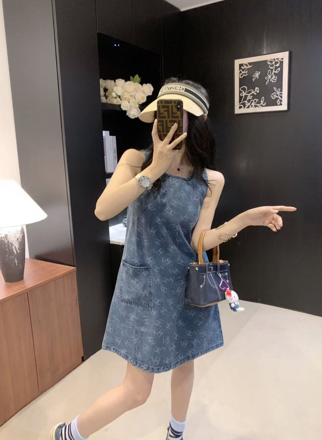 夏新品入荷 女性シャネル 着痩せ安心のスカート ?