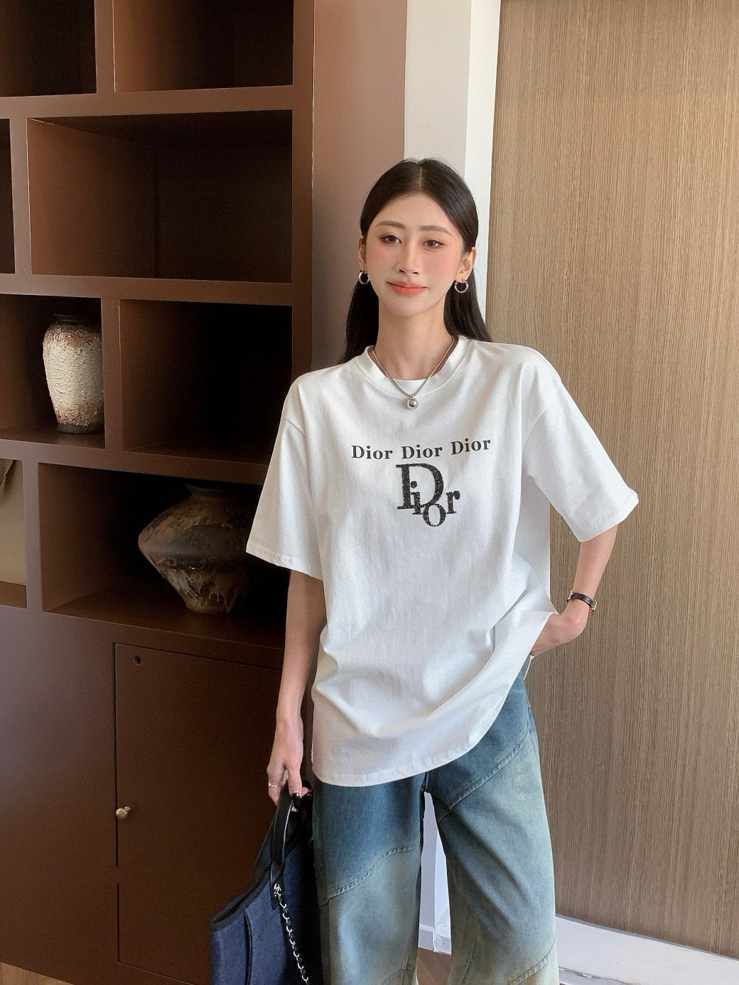 夏新品入荷 女性クリスチャンディオール トップス Tシャツ