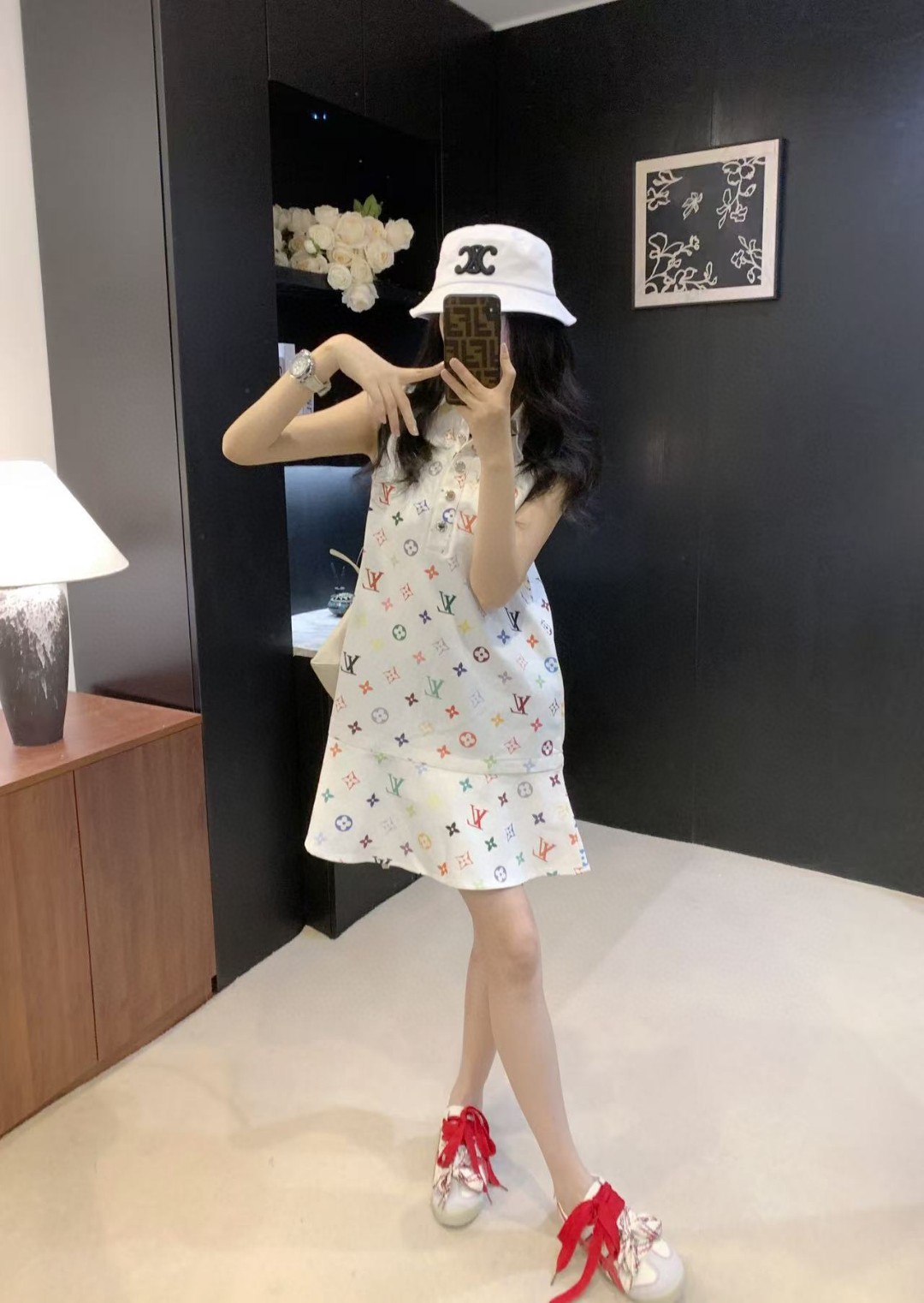 夏新品入荷 女性ルイヴィトン 着痩せ安心のスカート ?