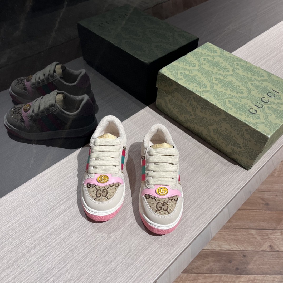 25SS春夏新作 KID’S 靴 グッチ Rhytion シューズ 男女兼着2503
