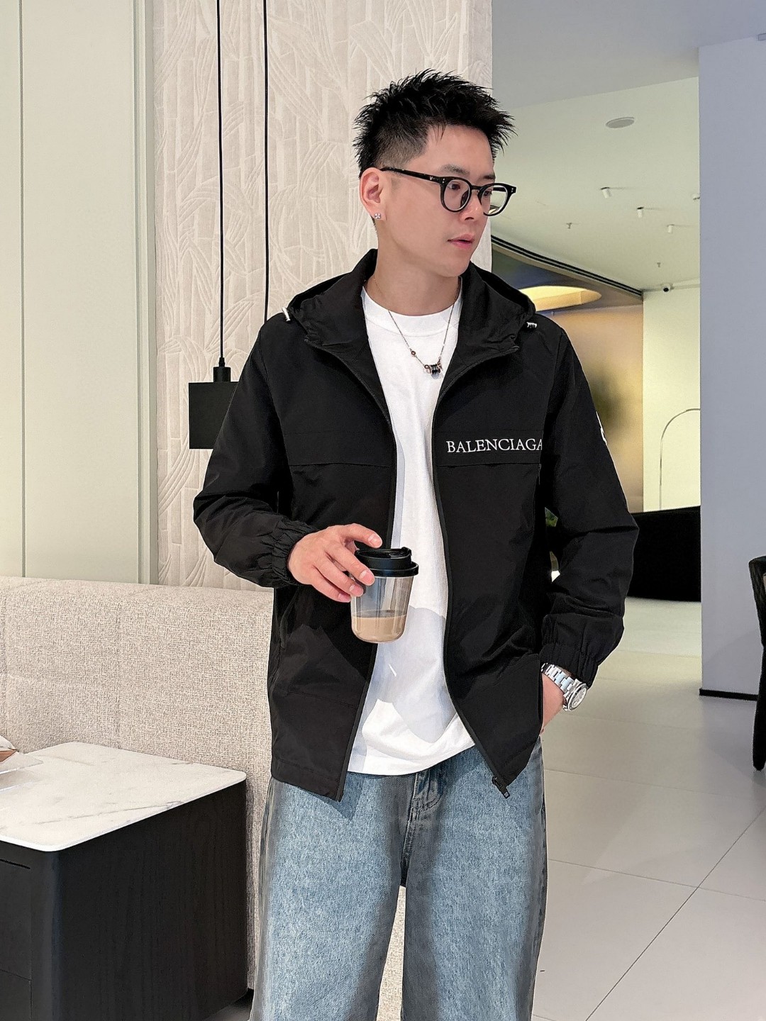 25SS服 バレンシアガ トレンチコート ジャケット メンズ