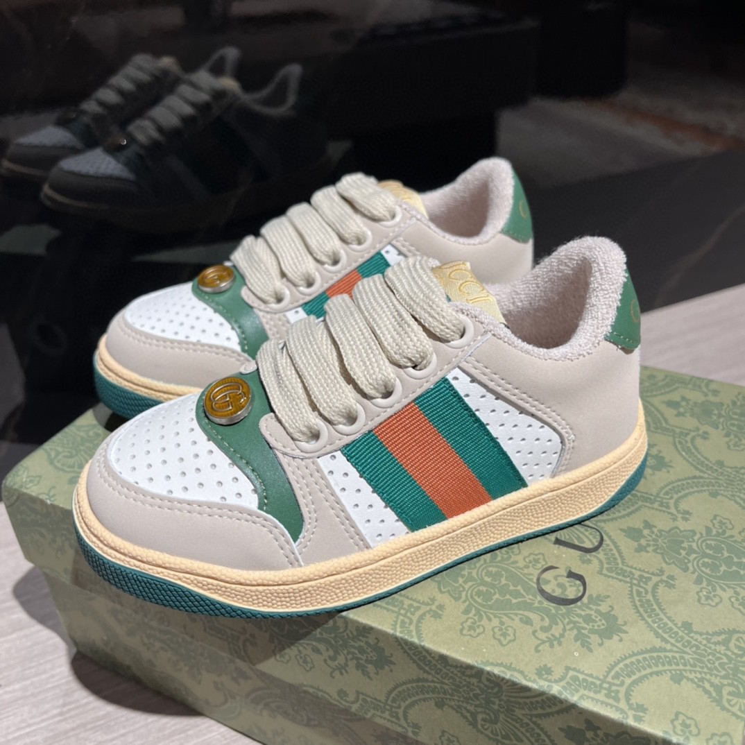 25SS春夏新作 KID’S 靴 グッチ Rhytion シューズ 男女兼着2503