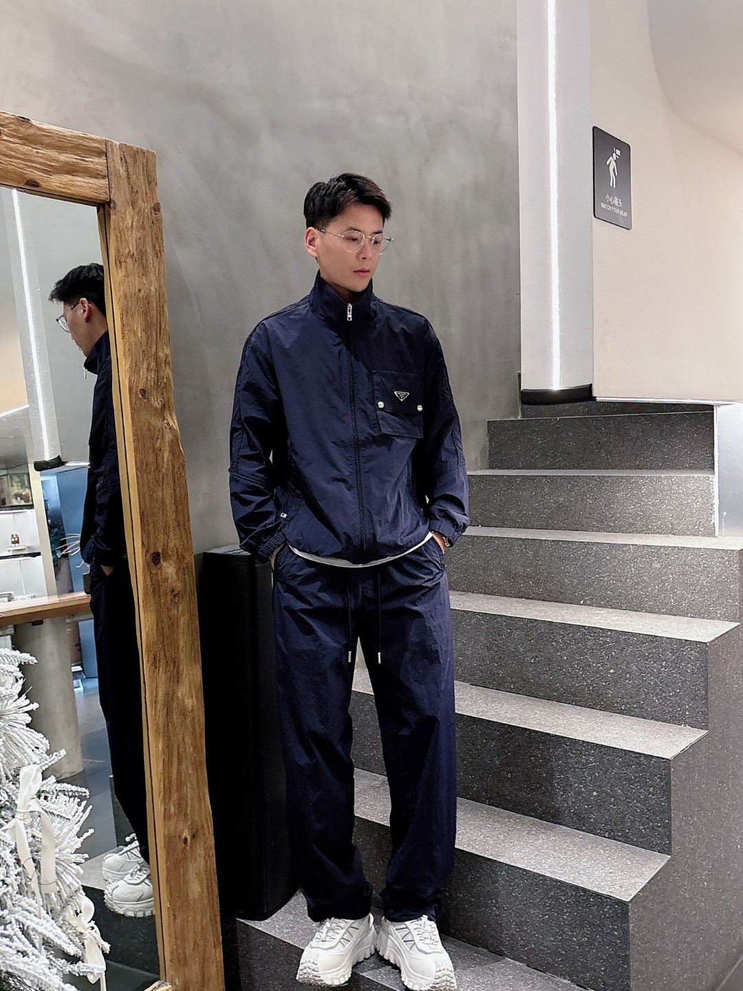 25SS服 プラダ トレンチコート+ズボン 上下セット?