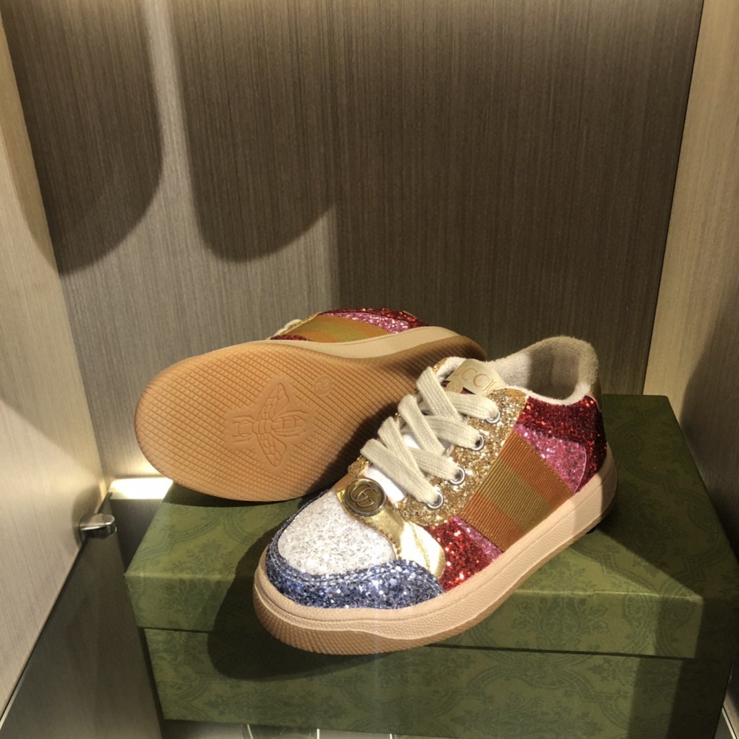 25SS春夏新作 KID’S 靴 グッチ Rhytion シューズ 男女兼着2503