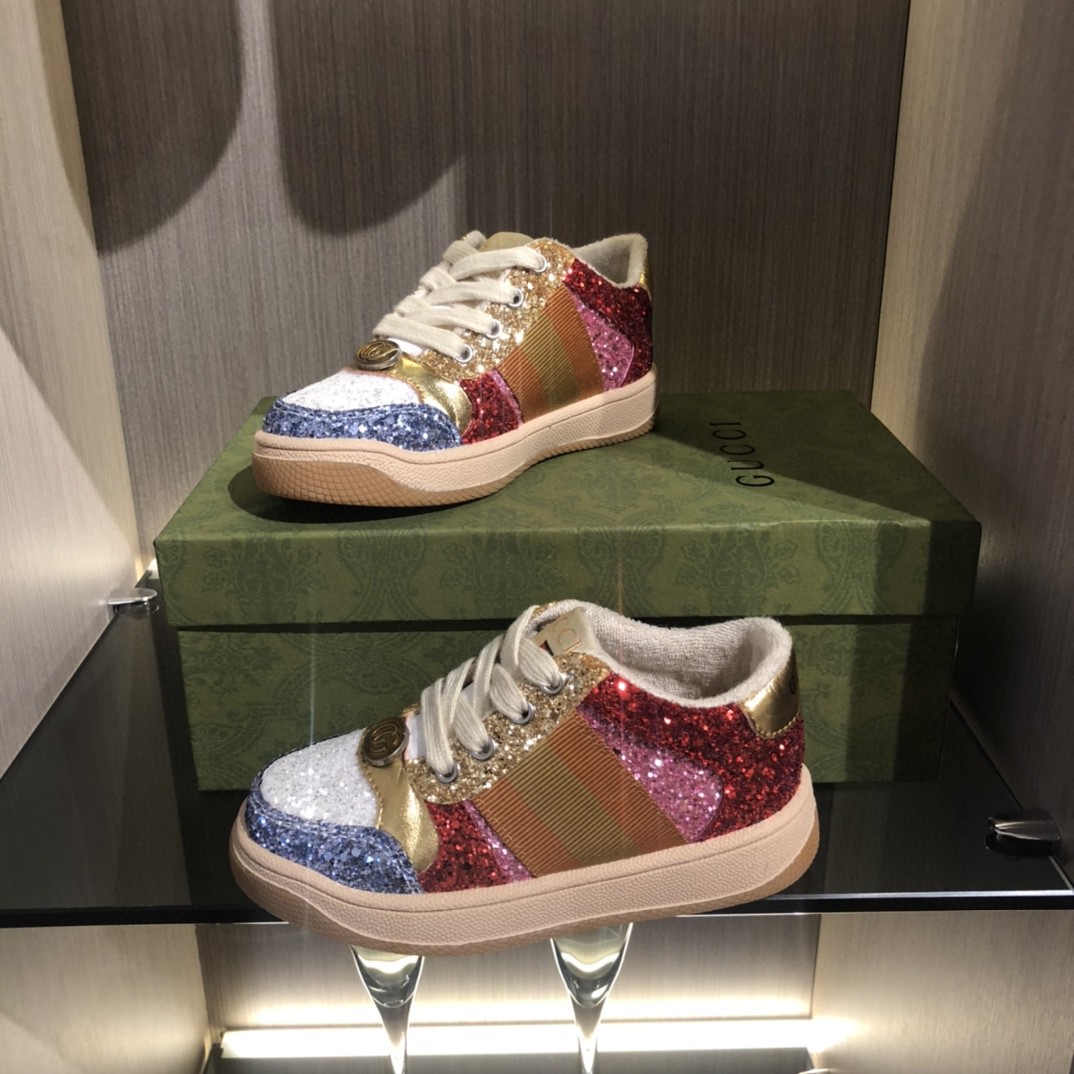 25SS春夏新作 KID’S 靴 グッチ Rhytion シューズ 男女兼着2503