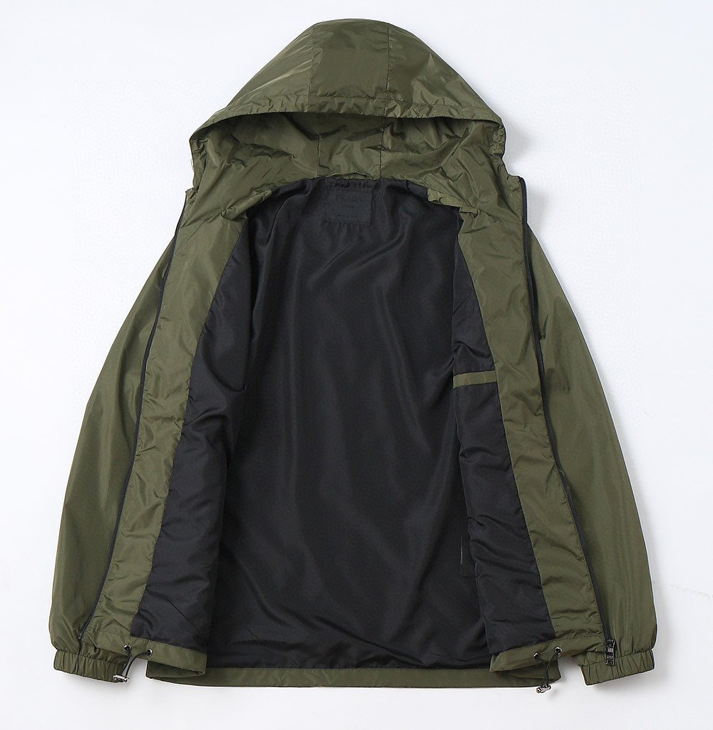 25SS服 プラダ トレンチコート 日焼け止め服 メンズ