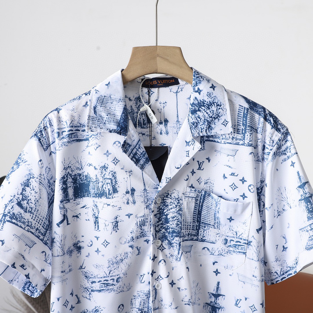 25SS服 ルイヴィトン ワイシャツ トップス 恋人着