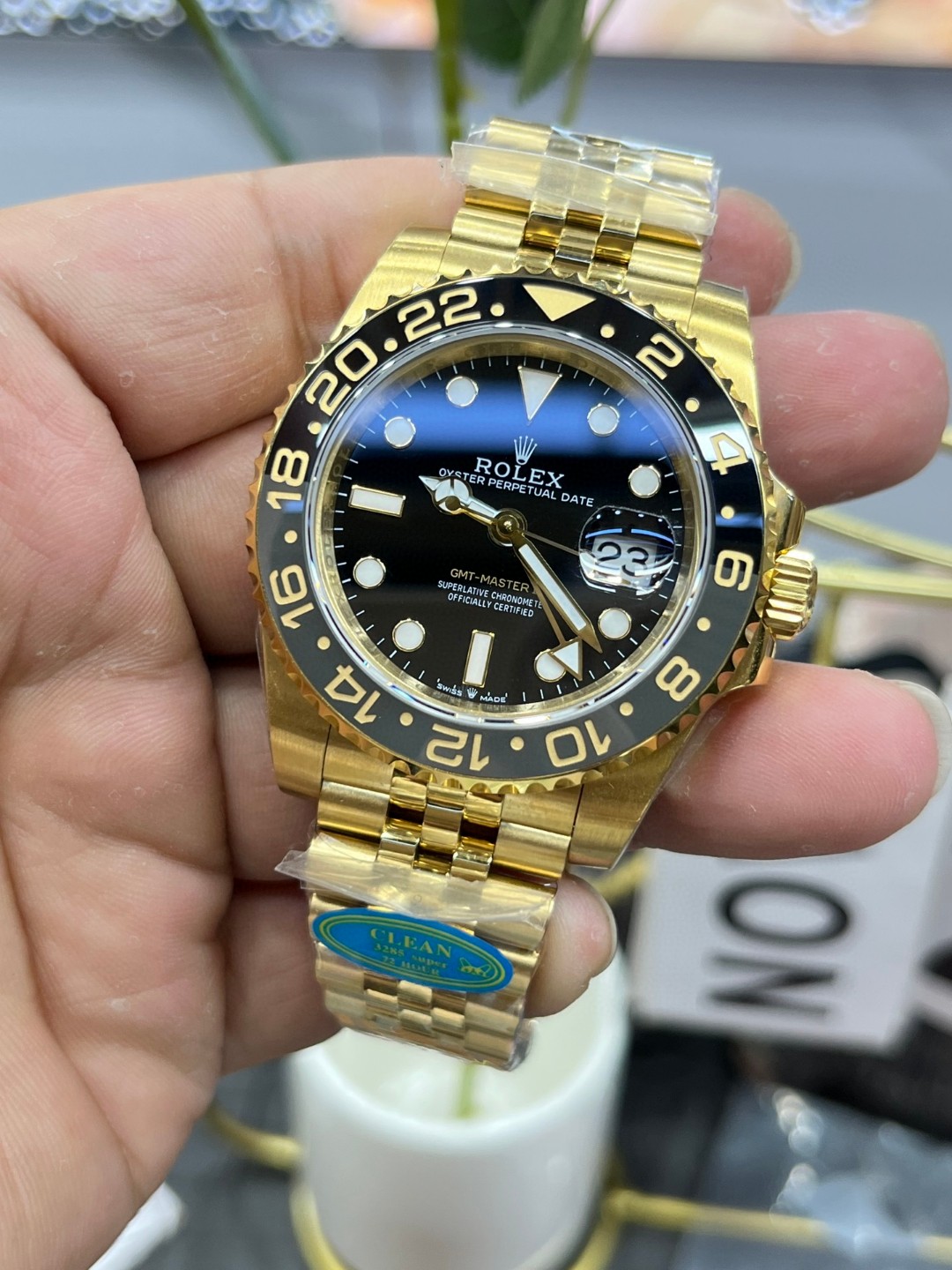 腕時計ロレックス? SUPRE品 GMTマスター 3285 ムーブメント搭載