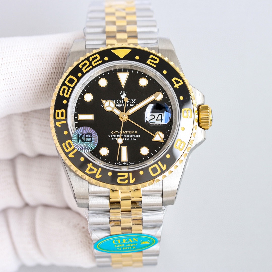 腕時計ロレックス SUPRE品 GMTマスター 3285 ムーブメント搭載 2502