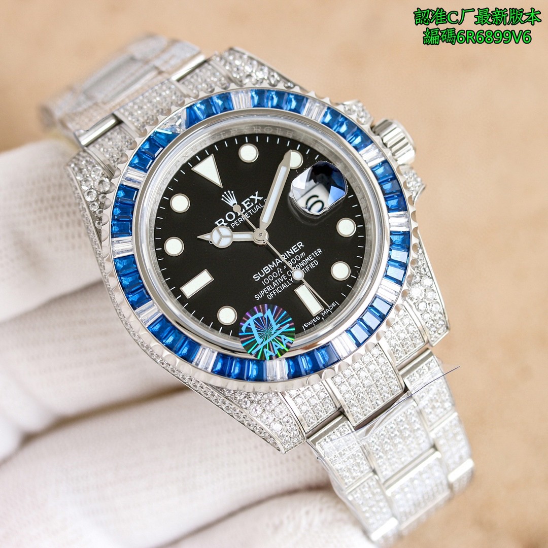 腕時計 ロレックス サブマリーナ C厂 SUBMARINER eta2824 ムーブメント搭載 2406