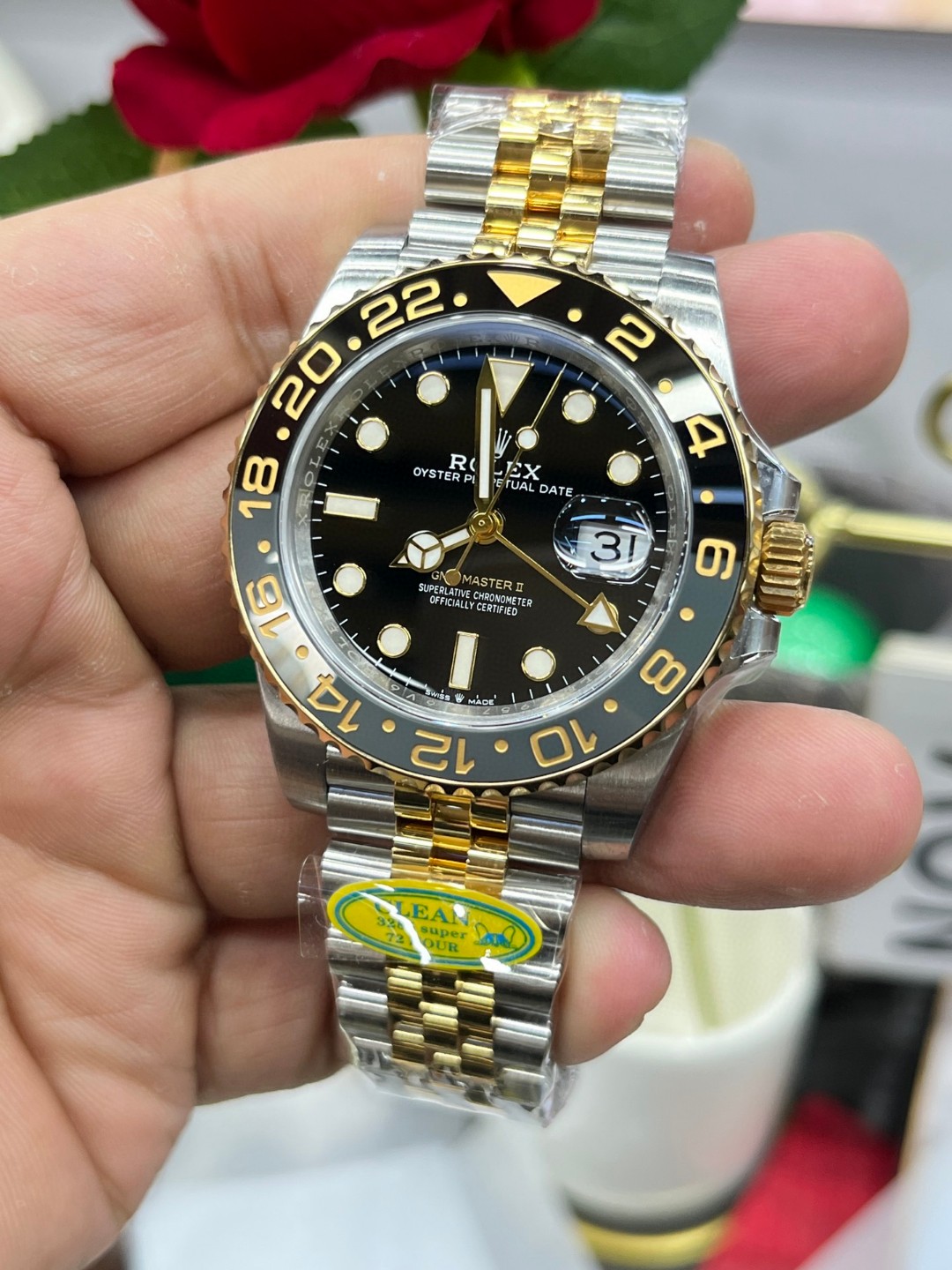 腕時計ロレックス? SUPRE品 GMTマスター 3285 ムーブメント搭載 2502