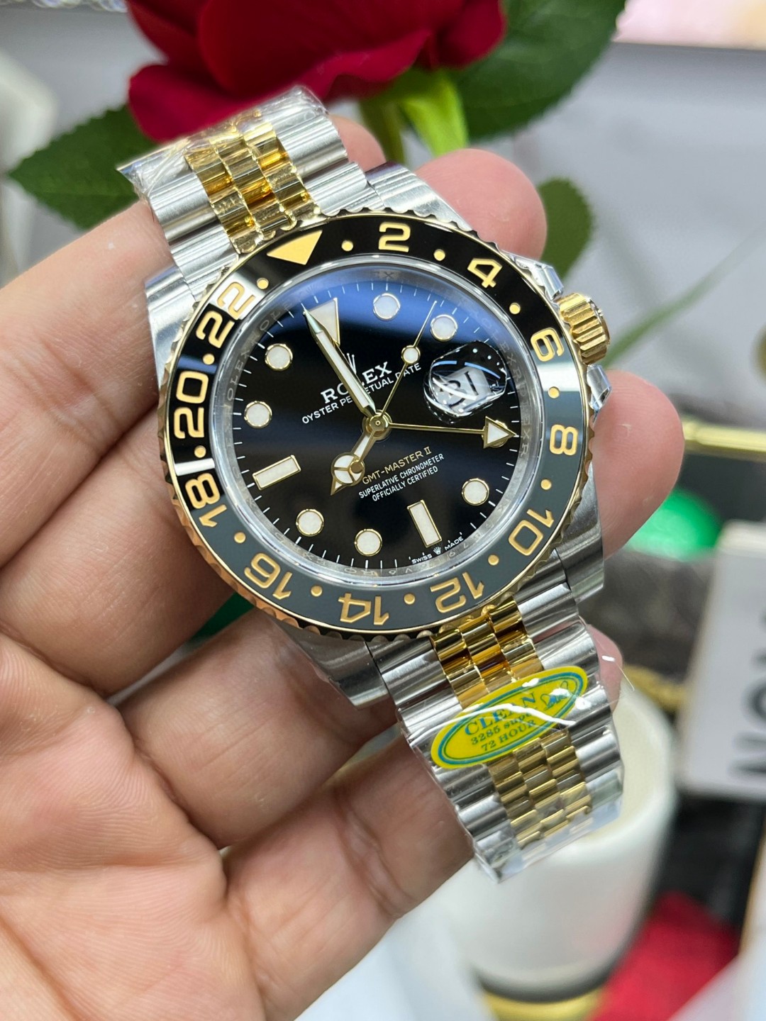 腕時計ロレックス? SUPRE品 GMTマスター 3285 ムーブメント搭載 2502