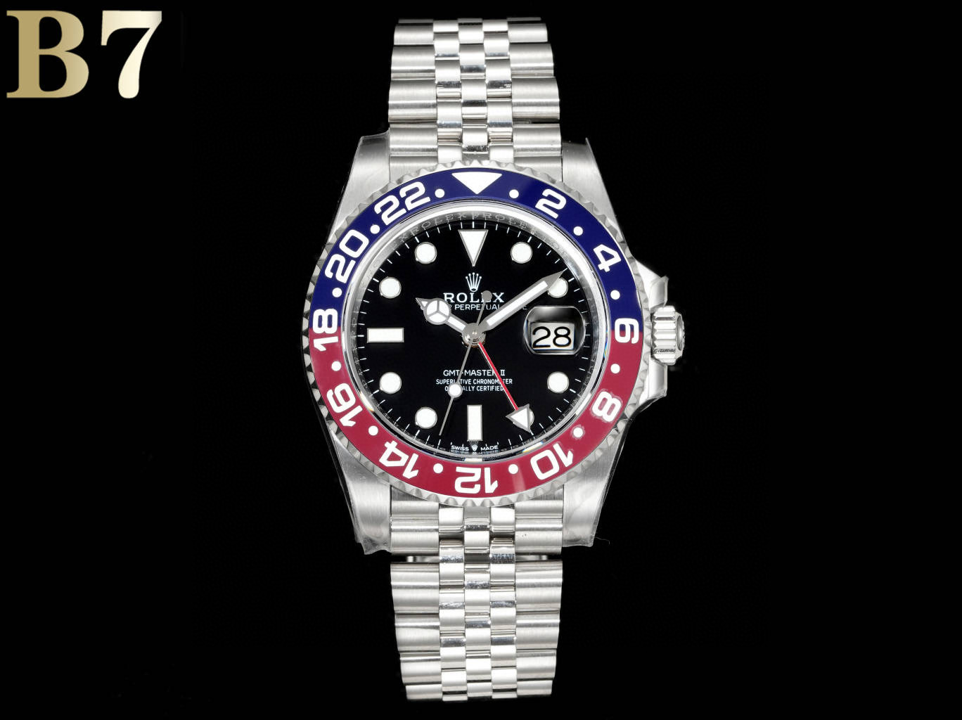 腕時計ロレックス SUPRE品 GMTマスター Cal.3285 ムーブメント搭載