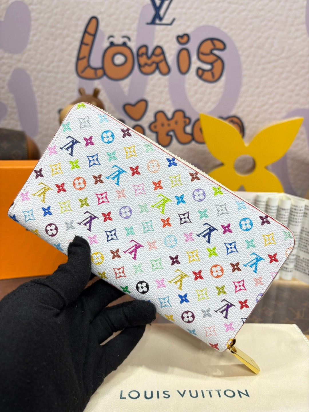 2025 超美品質 ルイヴィトン × 村上隆 定番財布 Zippy Wallet