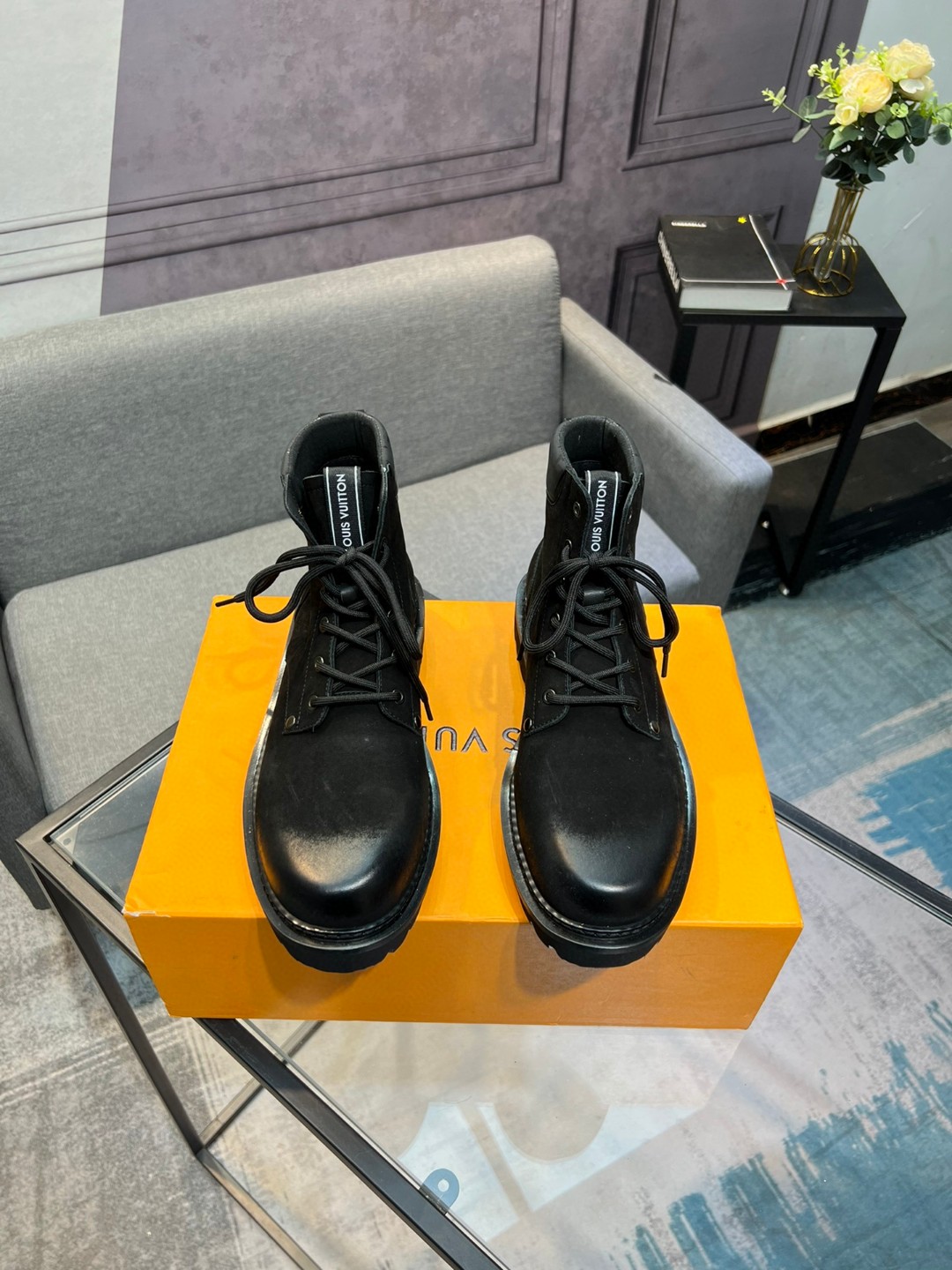 靴 ルイヴィトン ローファー/フラットシューズ ? メンズ