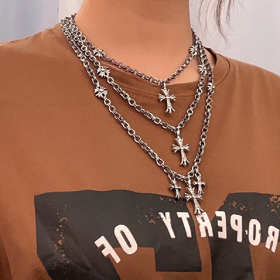 クロムハーツ 100% 925 シルバー 正規品品質 ネックレス 恋人