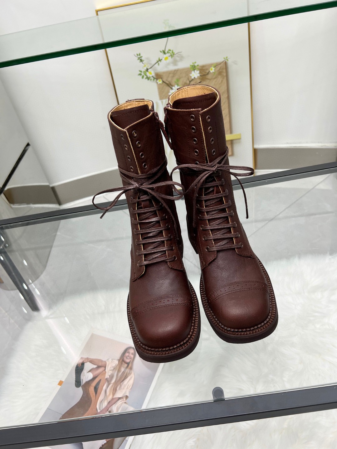 秋冬新品入荷 靴 ミュウミュウ ブーツ/ロングブーツ レディース