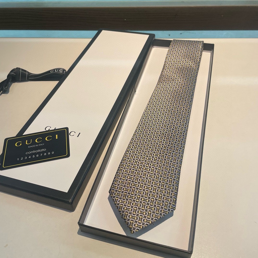 2024 グッチ シルク Tie ネクタイ 紳士 新品 2407XDHJ80
