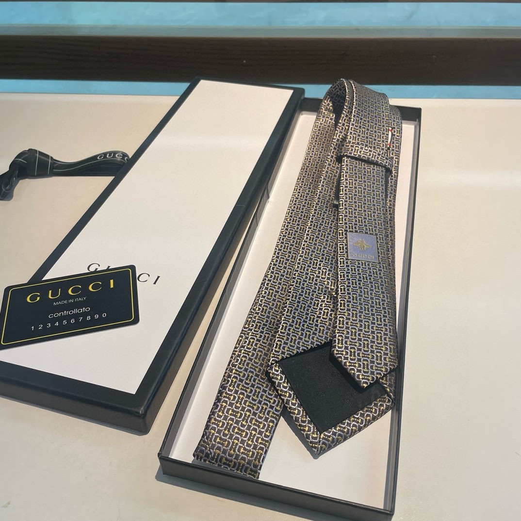 2024 グッチ シルク Tie ネクタイ 紳士 新品 2407XDHJ80