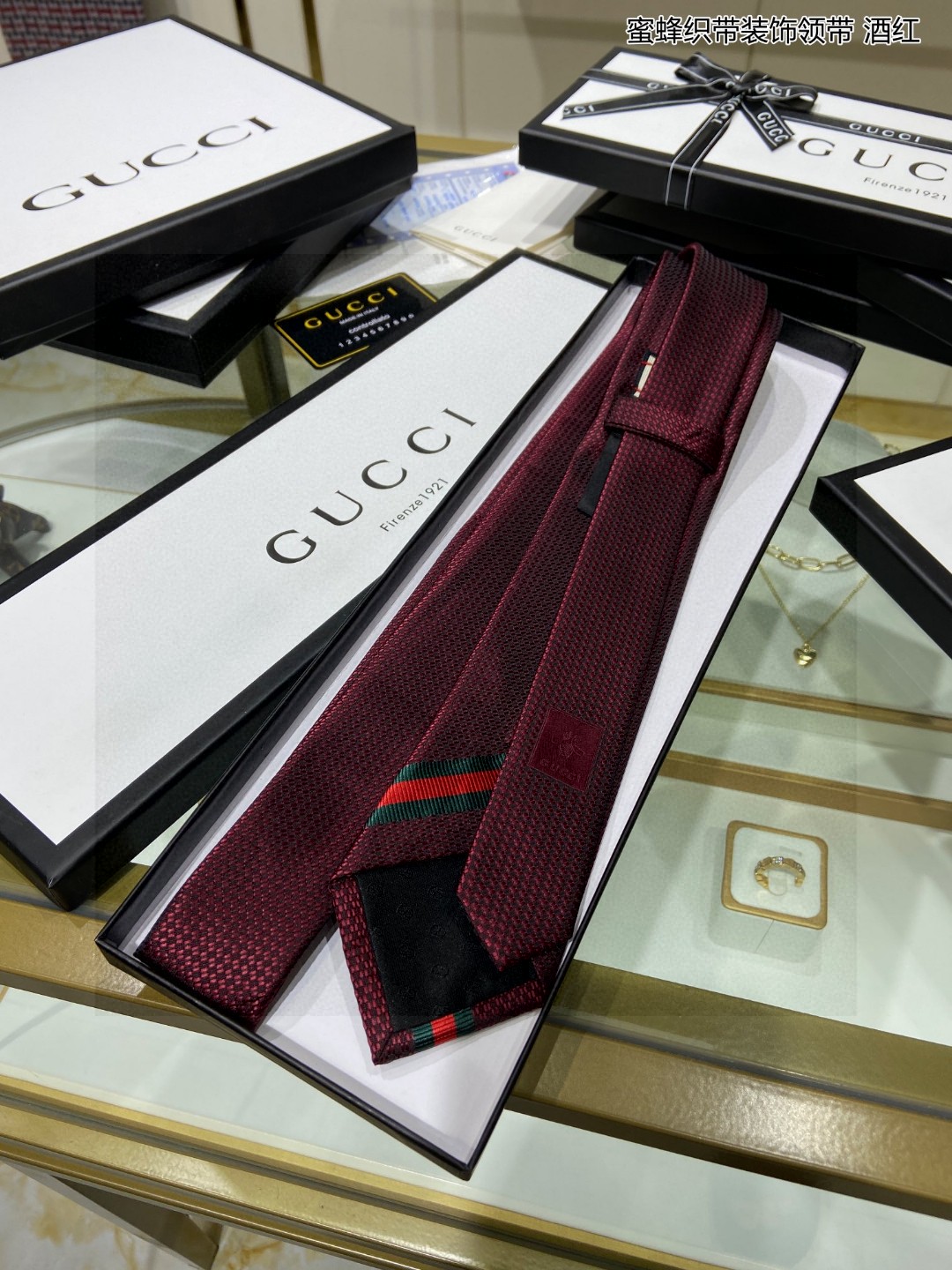 2024 グッチ シルク Tie ネクタイ 紳士 新品