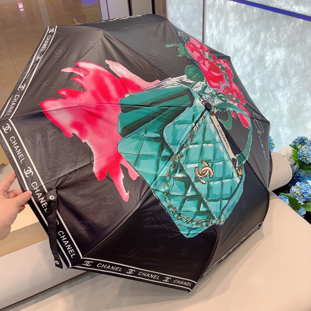2024夏新品 シャネル 傘 UVカット 防熱 遮光