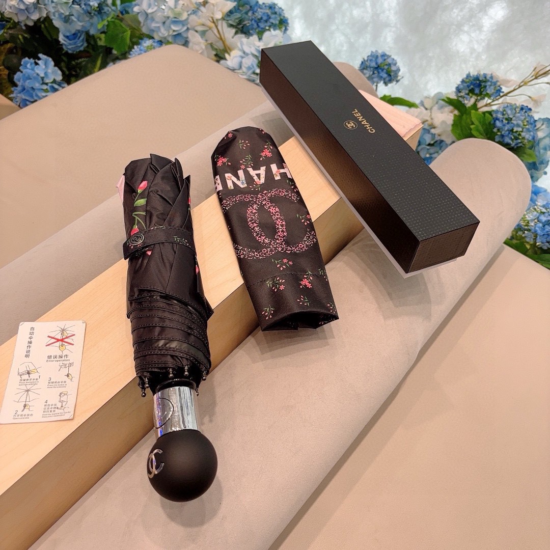 2024夏新品 シャネル 傘 UVカット 防熱 遮光