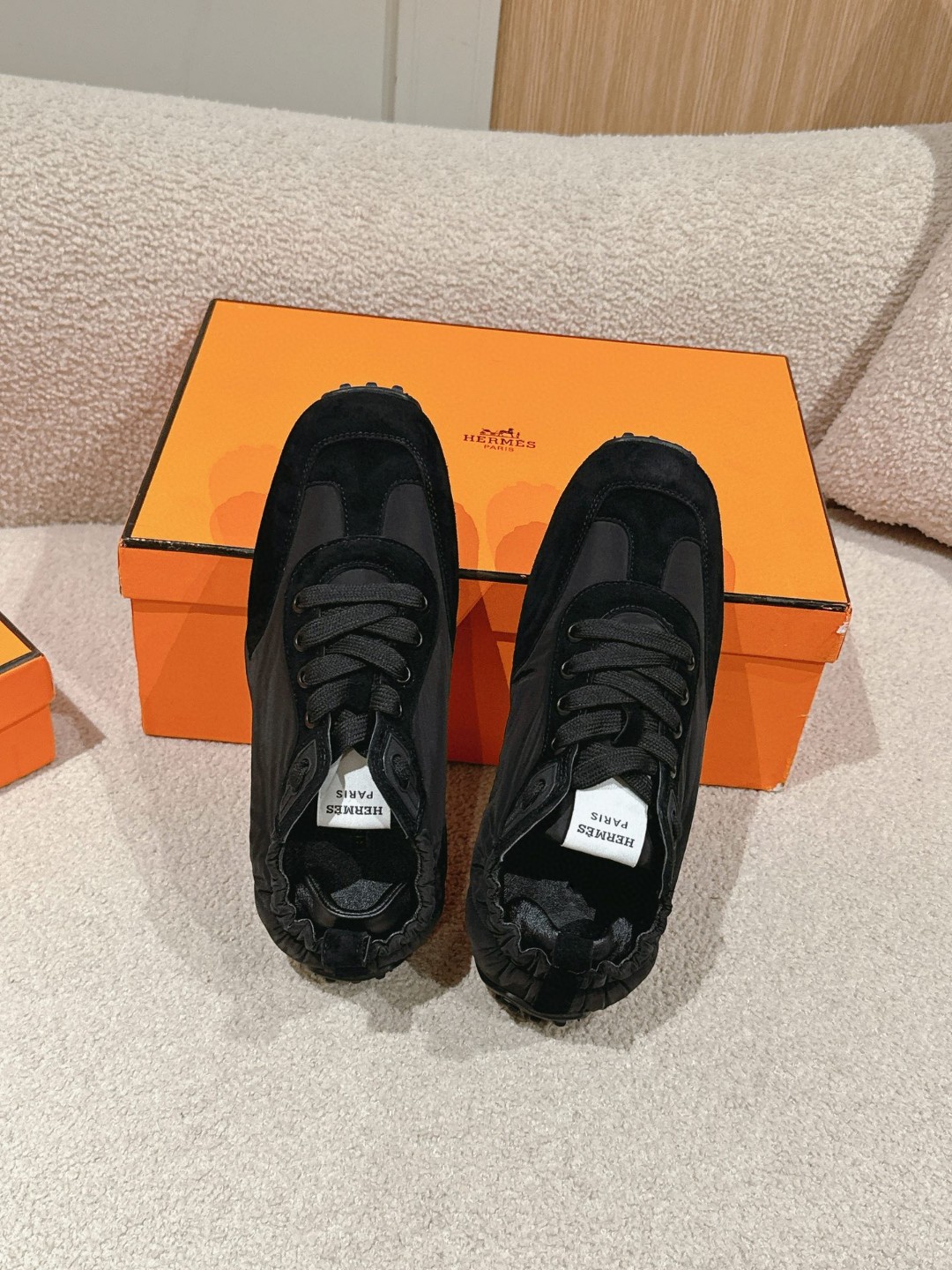 24SS 靴 エルメス スニーカ シューズ 男女兼着