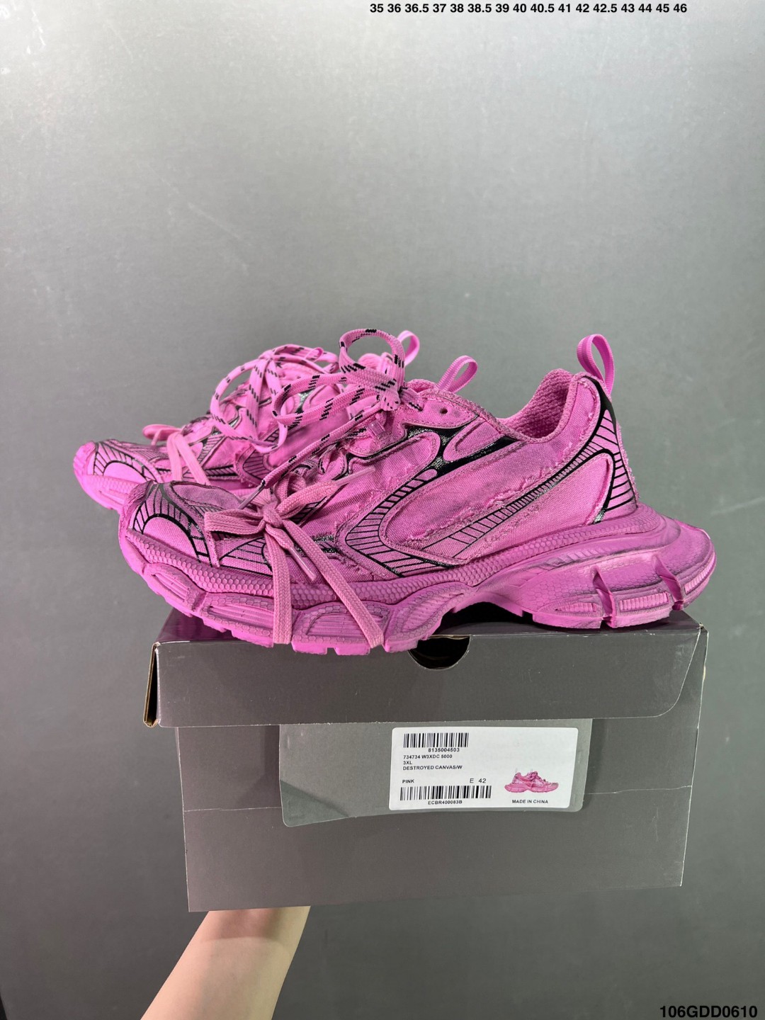 24SS バレンシアガ スニーカー/レースアップ 男女兼着