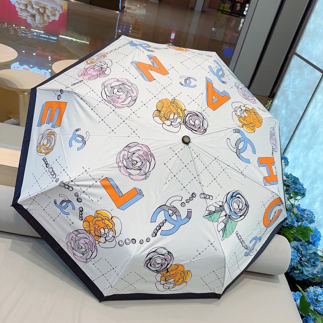 2024夏新品 シャネル 傘 UVカット 防熱 遮光