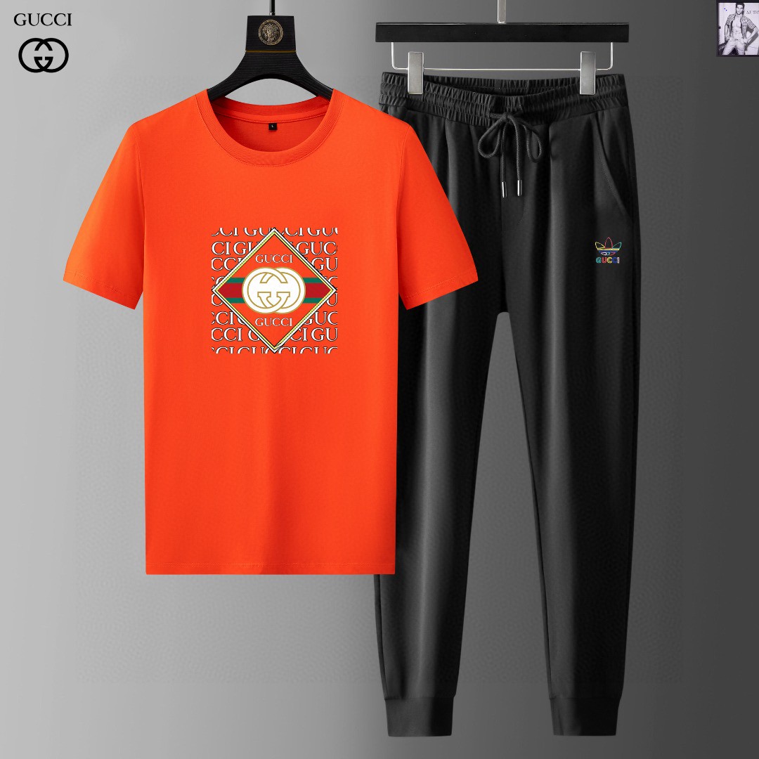 24SS グッチスウェットセットアップ 上下服