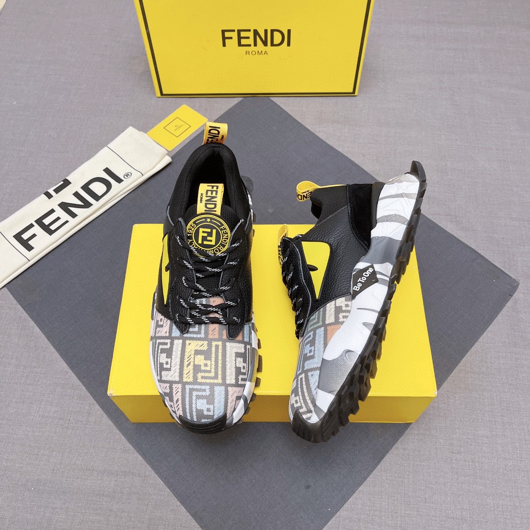 フェンディ 2024新品 靴 スニーカー レースアップ