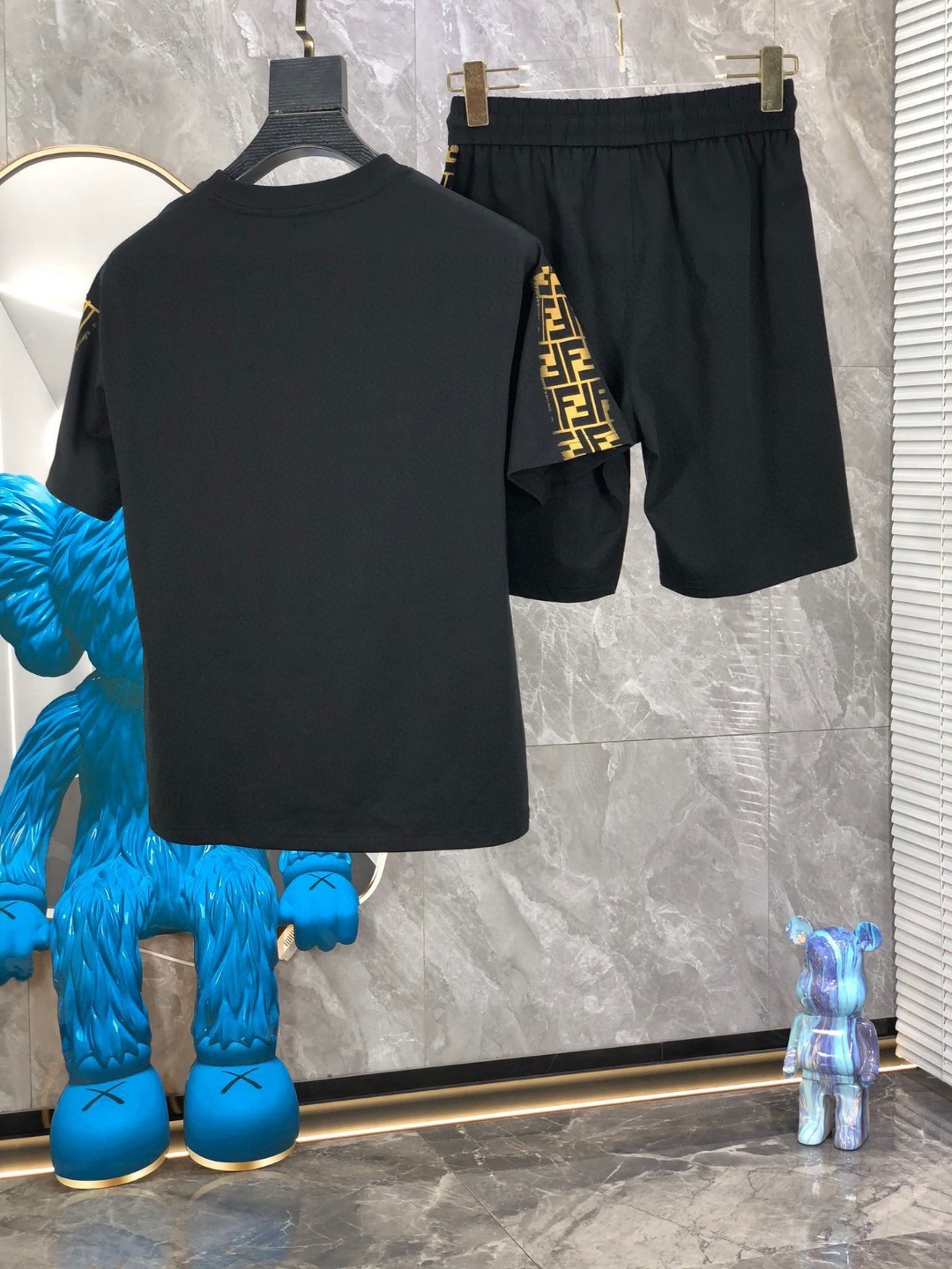 24SS夏/秋 フェンディ ウェットセットアップ 上下服